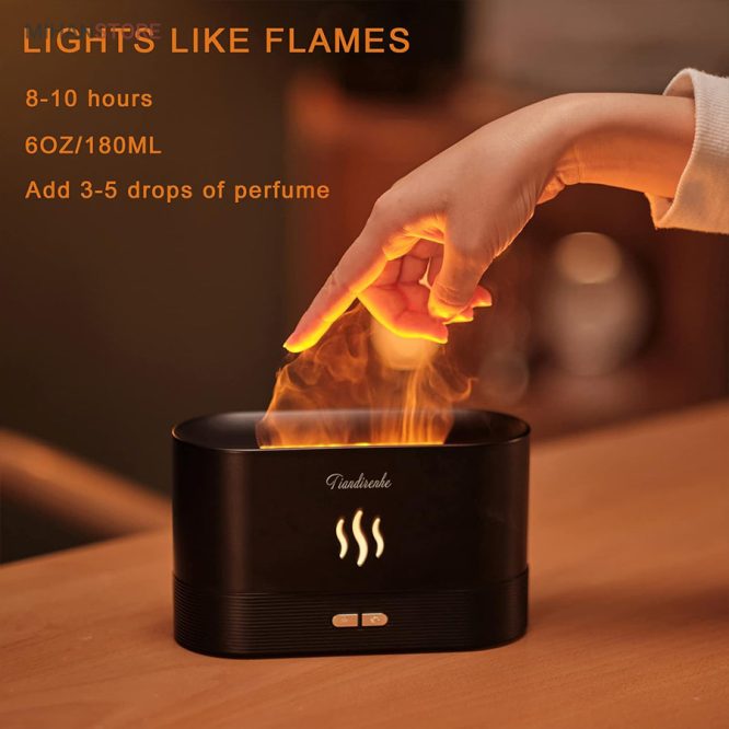 Cold incense On The Table With A flame Design