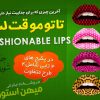 پکیج کامل تاتو موقت لب